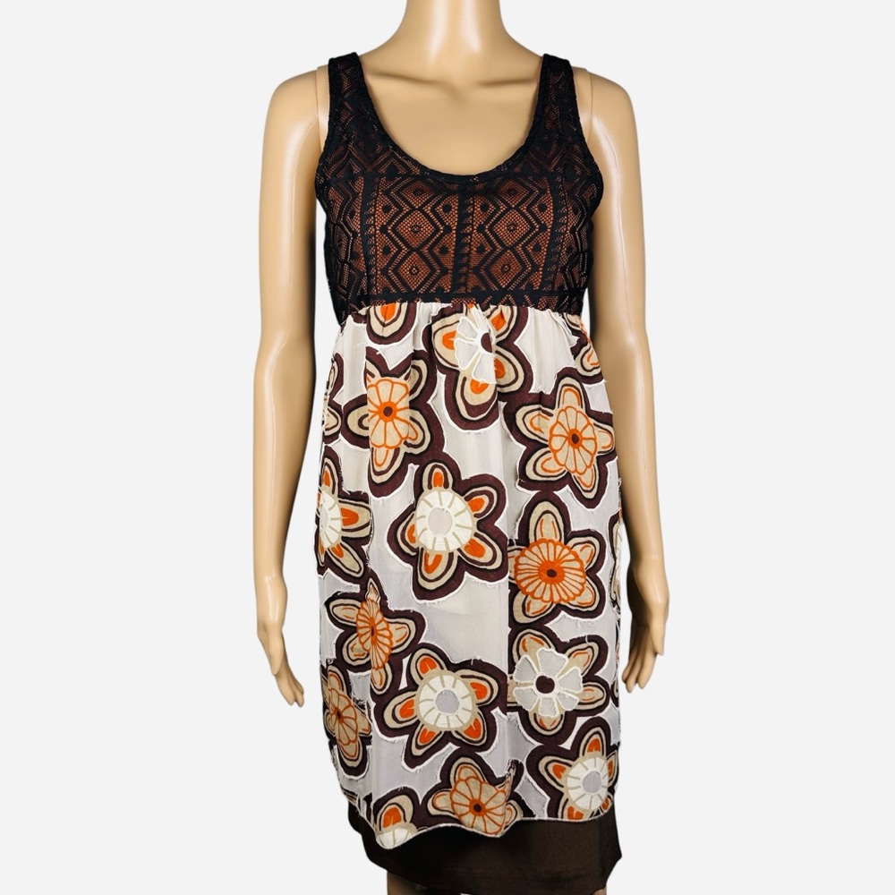 NWT New JIJIL Mix Media Sleeveless Mini Dress Tunic Size IT 44 US 8